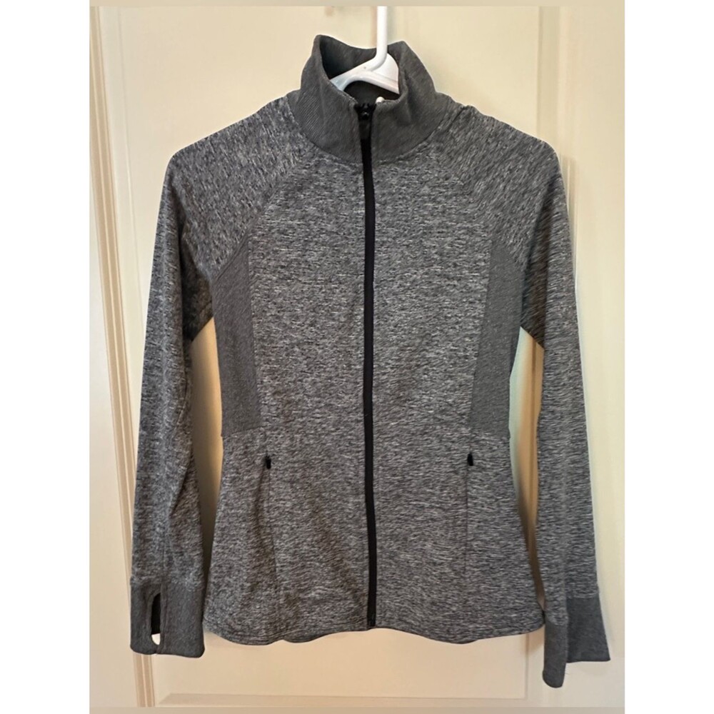 Champion Grey Zip up with Thumb Holes Women's Sz XS